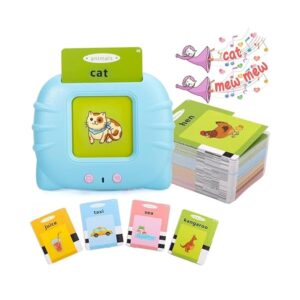 Talking Flash Cards Learning Toy | 110+ Interactive Montessori Cards for 2–5 Year Old Boys | Educational Toy for 3 Year Old | Fun Birthday Gift for Kids & Toddlers