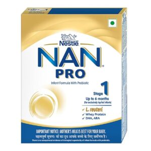 NAN PRO Stage 1 Infant Formula Milk Powder for babies (Up to 6 months) - with Probiotic, 400g Bag-In-Box Pack